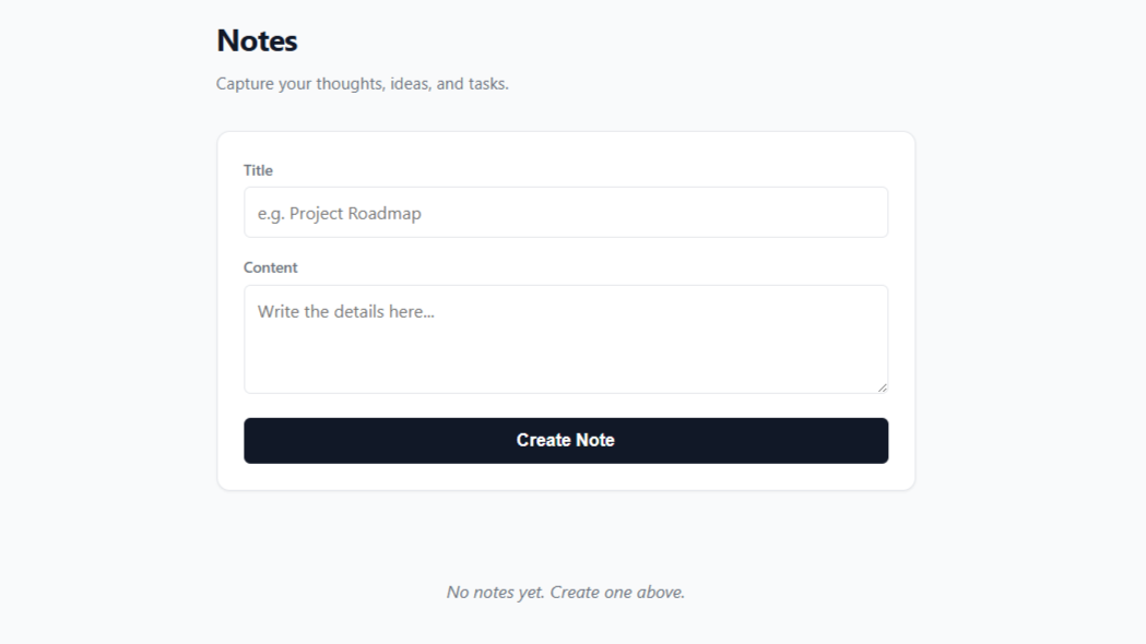 Notes App — Simple notes-taking application