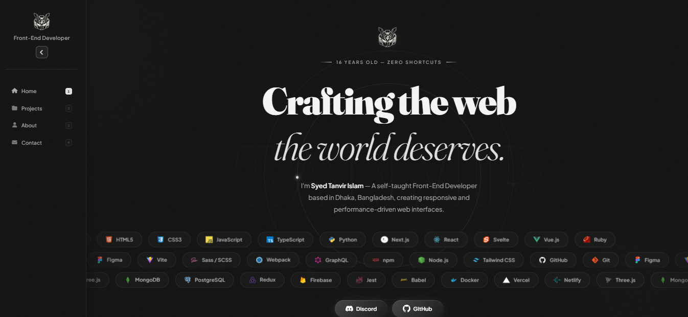 Previous Portfolio Version